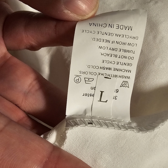 Women’s White Off Shoulder Smocked Waist Tiered Ruffle Mini Dress Size Large Y2K - Picture 5 of 7